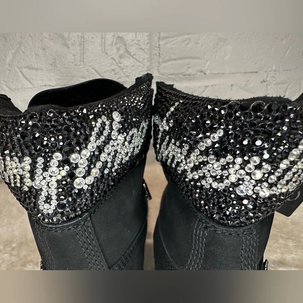 New JIMMY CHOO x Timberland embellished Swarovski boots Size 37 - Picture 6 of 15